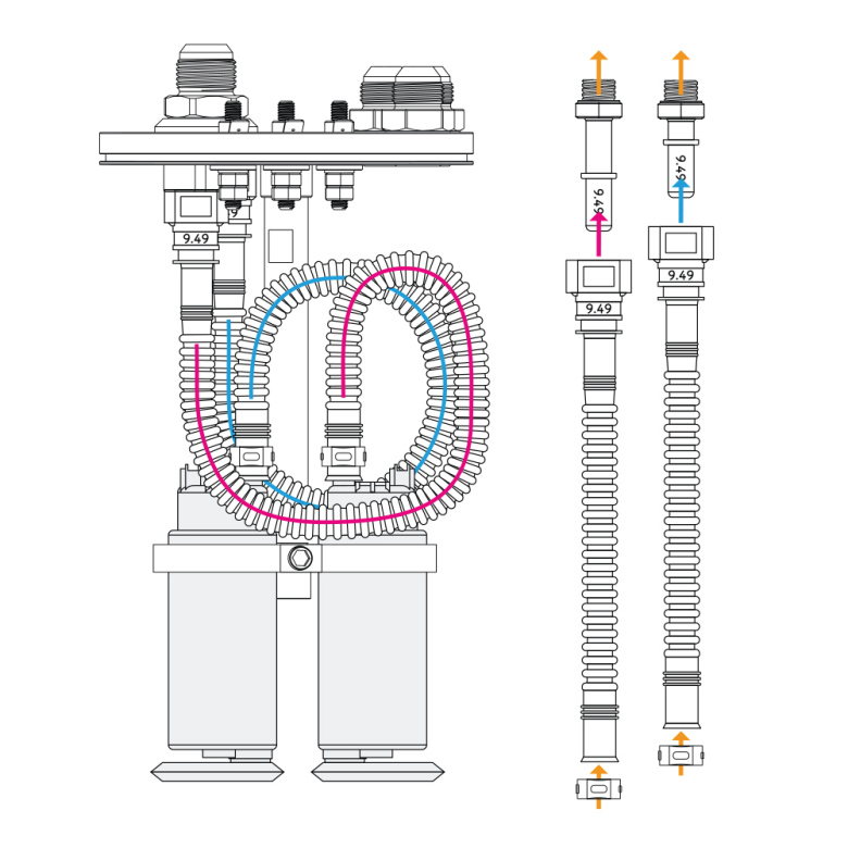 Kit de montage de pompe à carburant dans le réservoir, connexion rapide et épreuve E85