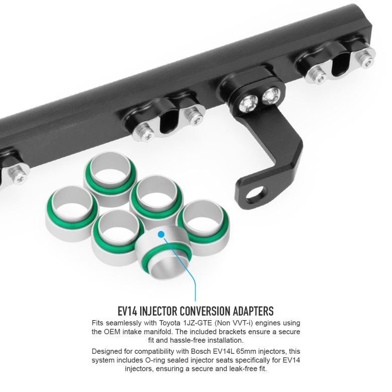 NUKE Toyota 6cyl 1JZ-GTE (Non VVT-i) fuel rail