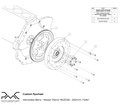 Kit adaptateur MB OM606 - Nissan Patrol Y61 ZD30 TD42 - 250mm