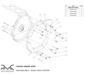 Kit adaptateur MB OM606 - Nissan Patrol Y61 ZD30 TD42 - 250mm