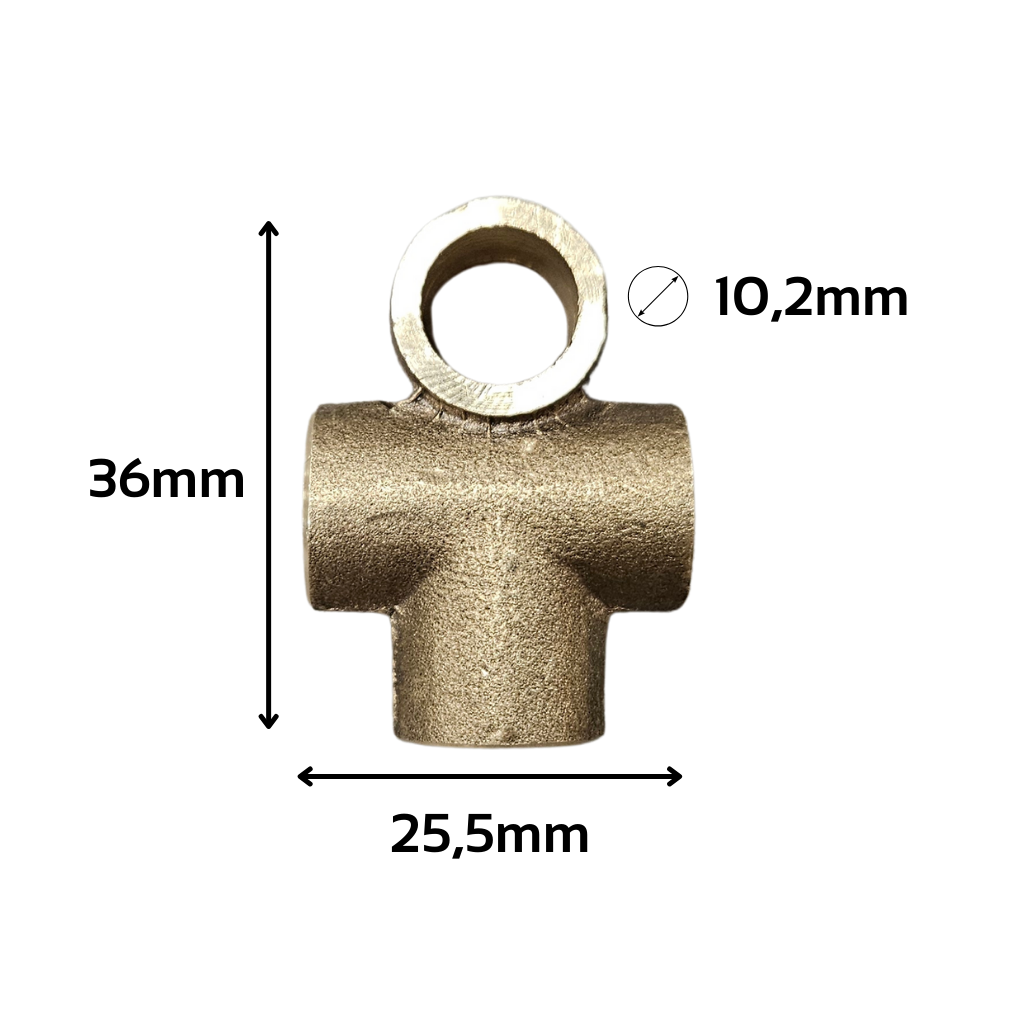 T-block à la conduite de freinage m10x1