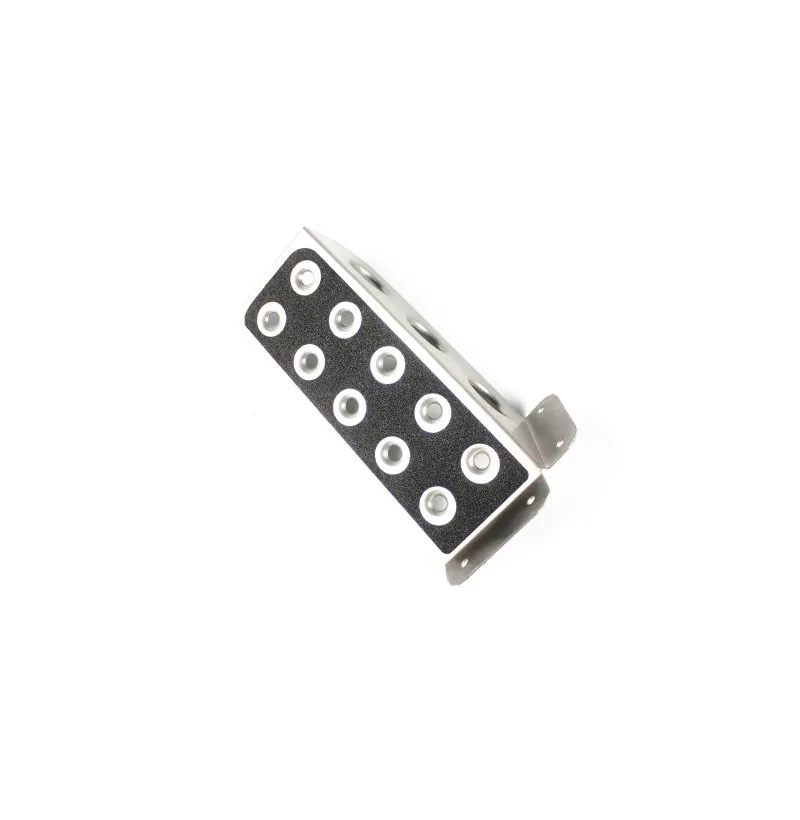 Repose-pied conducteur gauche en acier inoxydable