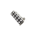 Repose-pied conducteur gauche en acier inoxydable