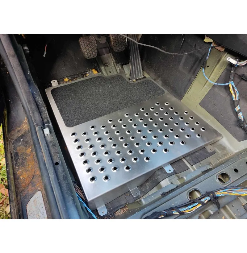 Plaques de plancher en acier inoxydable pour BMW E90 E92 E82