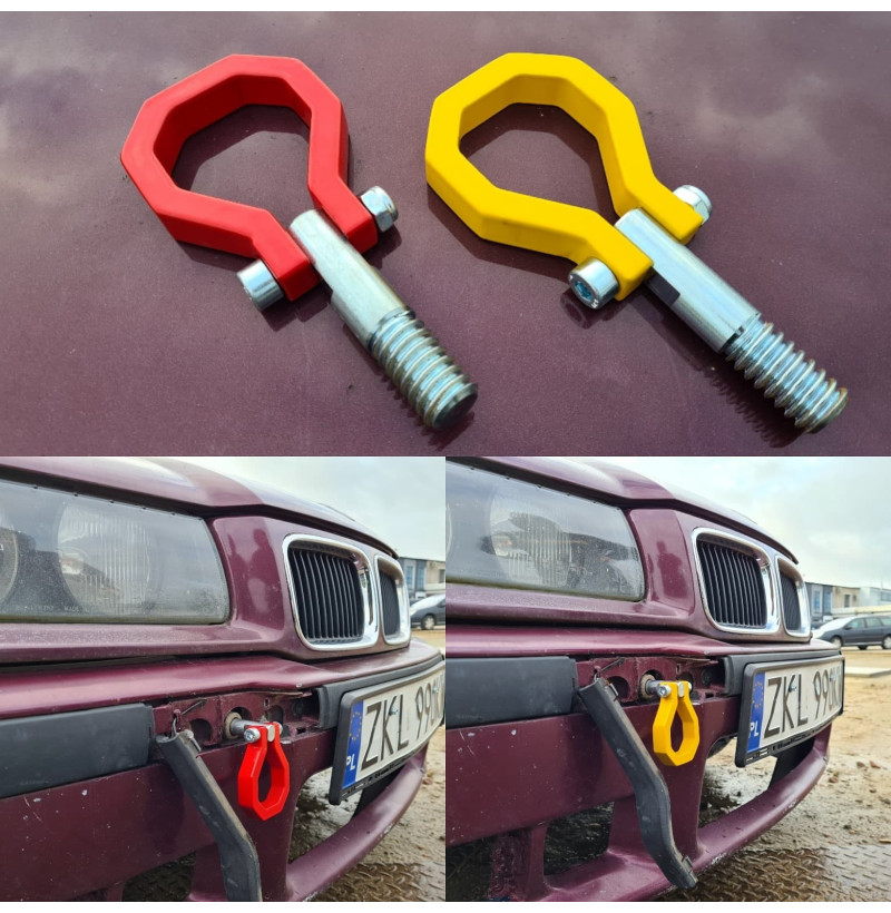 Anneau de remorquage jaune pour BMW E36 E46