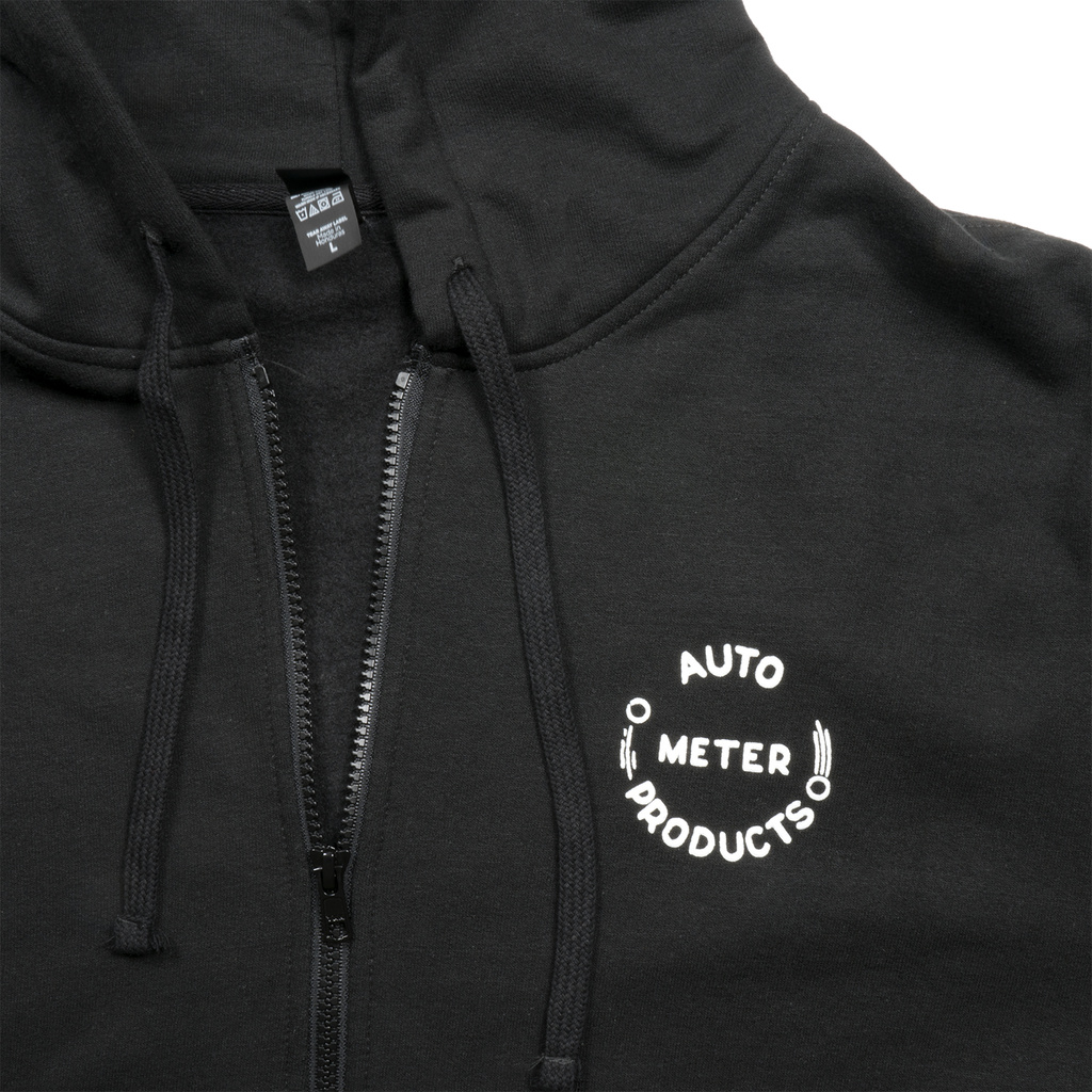 Zip Hoodie, Adult Large, Black, 'Vintage'