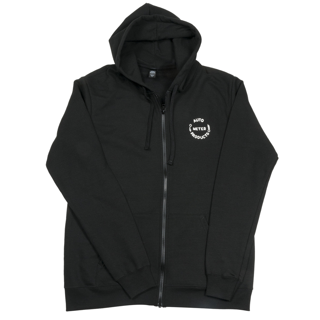Zip Hoodie, Adult Large, Black, 'Vintage'