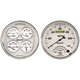 2 Pc. Gauge Kit, 5" Quad & Speedometer, 240-33 Ω, Old Tyme White Ii