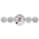 5 Pc. Gauge Kit, 3-1/8" & 2-1/16", Mech. Speedo., Chevrolet Heritage Bowtie
