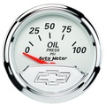 2-1/16" Oil Pressure, 0-100 Psi, Chevy Vintage