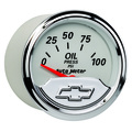 2-1/16" Oil Pressure, 0-100 Psi, Chevy Vintage