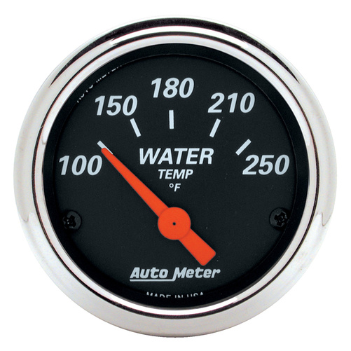 2-1/16" Water Temperature, 100-250 °F, Designer Black