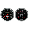2 Pc. Gauge Kit, 5" Quad & Tach/Speedo, 240-33 Ω, Designer Black