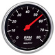 3-3/8" In-Dash Tachometer, 0-8,000 Rpm, Designer Black