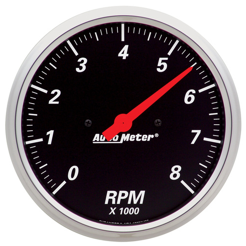 5" In-Dash Tachometer, 0-8,000 Rpm, Designer Black