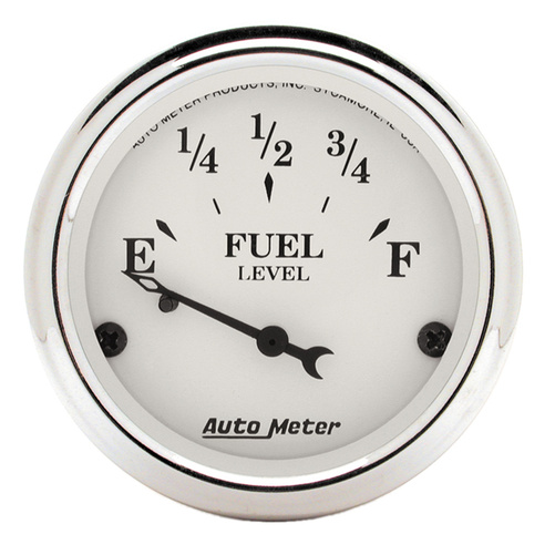 2-1/16" Fuel Level, 73-10 Ω, Old Tyme White
