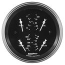 3-3/8" Quad Gauge, 0-90 Ω, Old Tyme Black