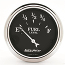2-1/16" Fuel Level, 0-90 Ω, Old Tyme Black