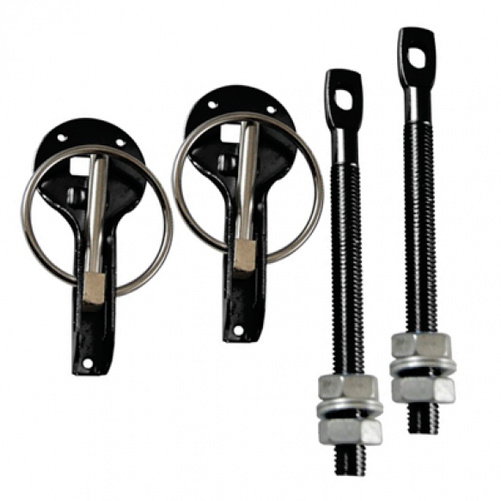 Bonnet Loquet en aluminium noir