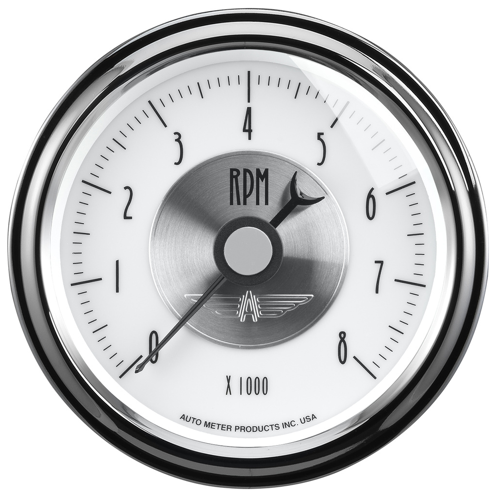 3-3/8" In-Dash Tachometer, 0-8,000 Rpm, Prestige Pearl