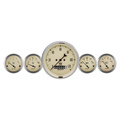 5 Pc. Gauge Kit, 3-3/8" & 2-1/16", Elec. Speedometer, Antique Beige