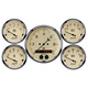 5 Pc. Gauge Kit, 3-3/8" & 2-1/16", Gps Speedometer, Antique Beige