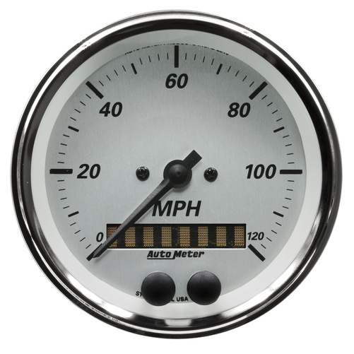 3-3/8" Gps Speedometer, 0-120 Mph, American Platinum