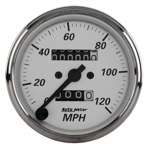 3-1/8" Speedometer, 0-120 Mph, American Platinum