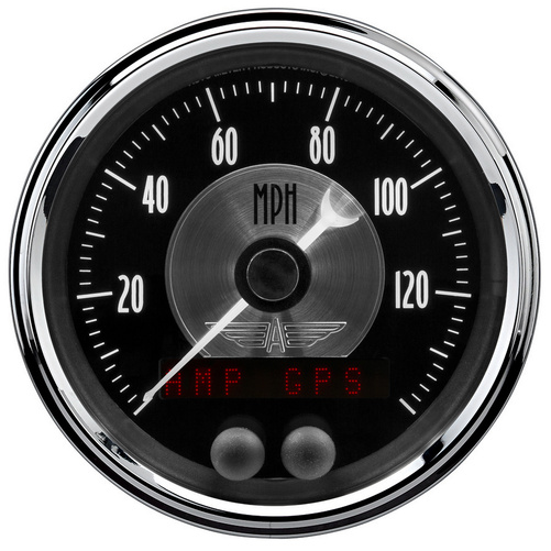 3 3/8", Speedometer, 140 Mph, Gps, Prestige Blk. Diamond
