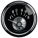 2-1/16" Voltmeter, 8-18v, Prestige Black Diamond