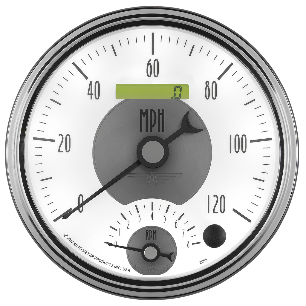 5" Tachometer/Speedometer Combo, 8k Rpm/120 Mph, Prestige Pearl