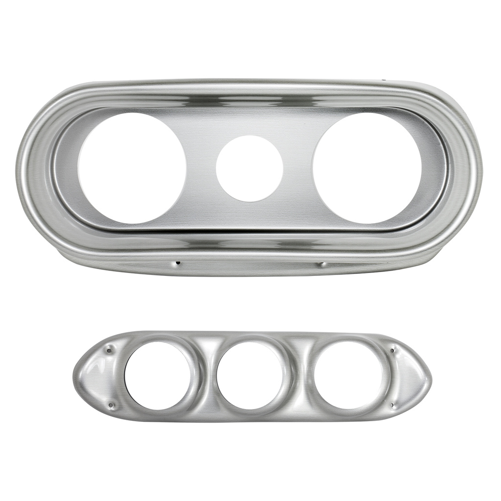 6 Gauge Direct-Fit Dash Kit, Nova 62-65, Old Tyme Black