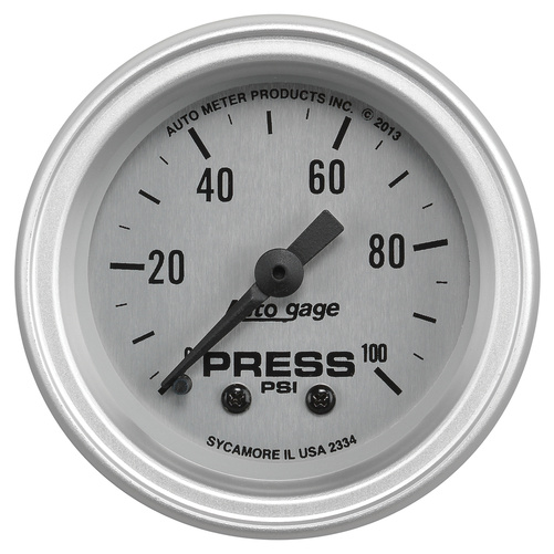 2-1/16" Oil Pressure, 0-100 Psi, Auto Gage