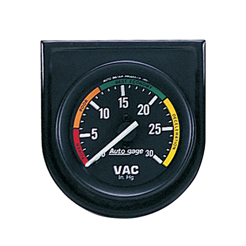 2-1/16" Vacuum, 0-30 In Hg, Auto Gage