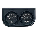 Gauge Console, Oilp/Wtmp, 2-1/16", 100 Psi/280 °F, Blk Dial, Blk Bzl, Autogage