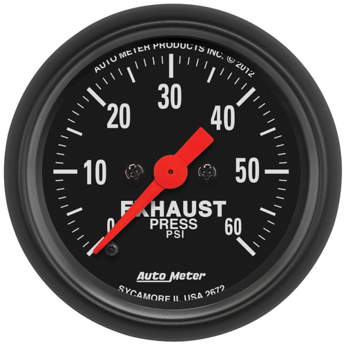 2-1/16" Exhaust Pressure, 0-60 Psi, Z-Series