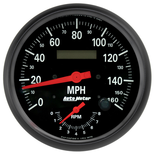 5" Tachometer/Speedometer Combo, 8k Rpm/160 Mph, Z-Series