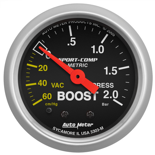 2-1/16" Boost/Vacuum, 60 Cm Hg-2.0 Bar, Sport-Comp