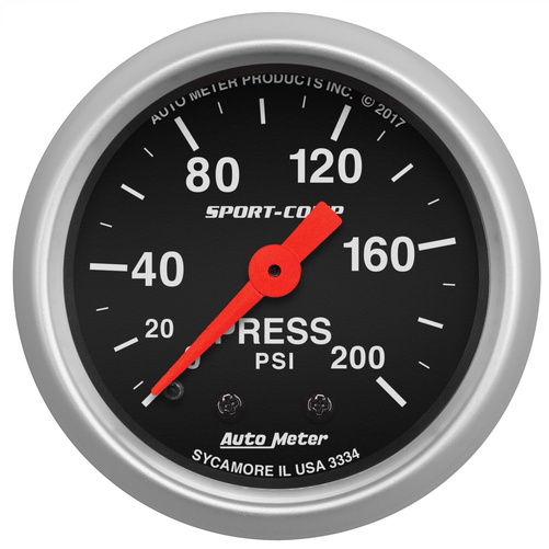 2-1/16" Pressure, 0-200 Psi, Sport-Comp