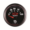 2-1/16" Oil Pressure, 0-100 Psi, Chevy Red Bowtie, Black