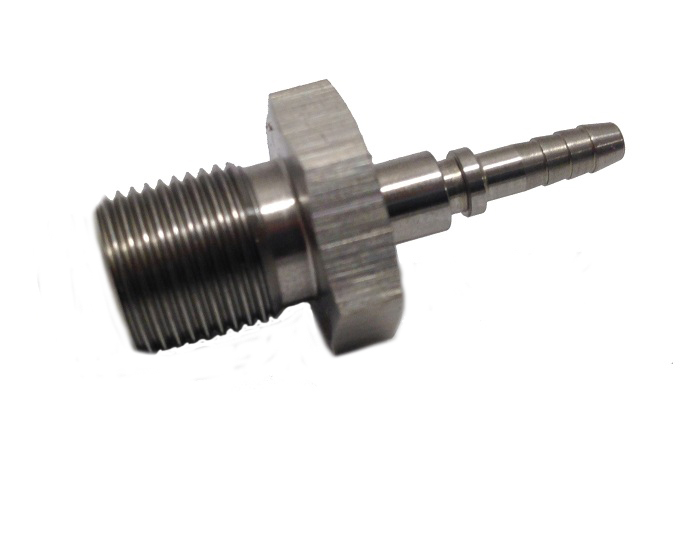 Raccord de frein mâle 1/8 NPT Acier inoxydable (pas de pivot)