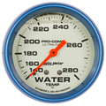 2-5/8" Water Temperature, Liquid Filled, 140-280 °F, Ultra-Nite