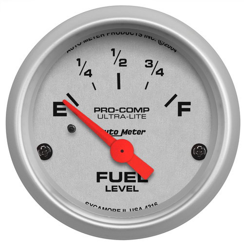 2-1/16" Fuel Level, 240-33 Ω Sse, Ultra-Lite