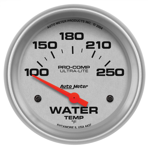 2-5/8" Water Temperature, 100-250 °F, Ultra-Lite