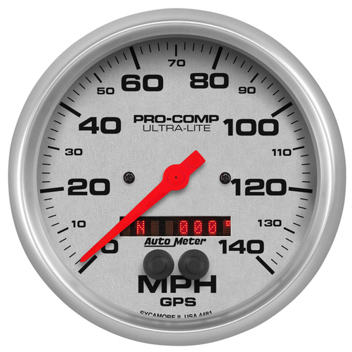 5" Gps Speedometer, 0-140 Mph, Ultra-Lite