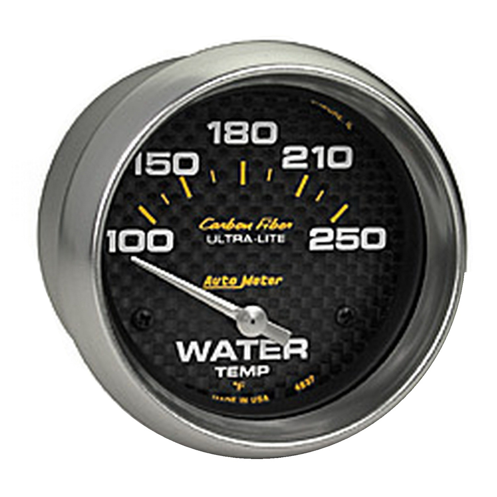 2-5/8" Water Temperature, 100-250 °F, Carbon Fiber