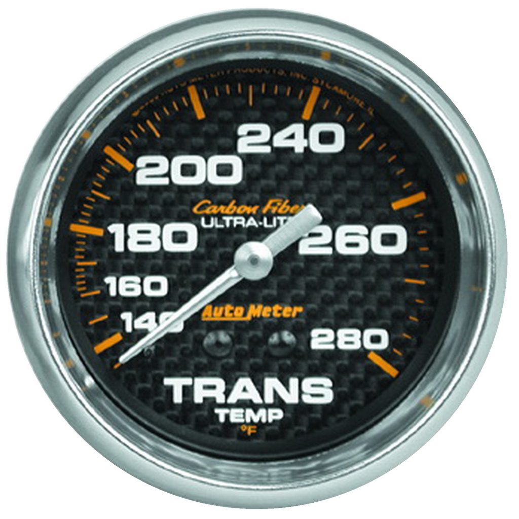 2-5/8" Transmission Temperature, 140-280 °F, Carbon Fiber