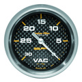 2-5/8" Vacuum, 0-30 In Hg, Carbon Fiber