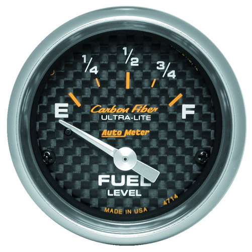 2-1/16" Fuel Level, 0-90 Ω, Sse, Carbon Fiber