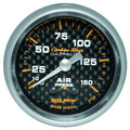 2-1/16" Air Pressure, 0-150 Psi, Carbon Fiber